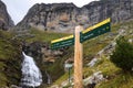 Hiking trail direction signs in Pyrenees, Spain