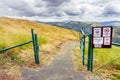 Hiking trail on the hills of Sierra Vista OSP, South San Francisco bay area, San Jose, California