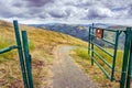 Hiking trail on the hills of Sierra Vista OSP, South San Francisco bay area, San Jose, California Royalty Free Stock Photo