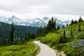 Hiking Trail through Mountains