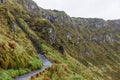 Hiking trail on the mountainside