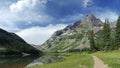 Hiking trail near Maroon Bells in Colorado Royalty Free Stock Photo