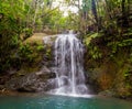 Waterfall in Colo-i-Suva rain forest national park, nature reserve near Suva, Viti Levu island, Fiji, Melanesia, Oceania.