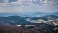 Panorama of beaufitul Polish mountains