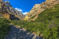 Hiking trail in Provo Canyon Utah on a sunny day Royalty Free Stock Photo