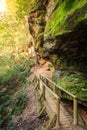 Hiking trail in Red River Gorge Royalty Free Stock Photo