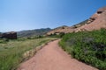 Hiking trail for Red Rocks Park and amphitheater in Morrison Colorado Royalty Free Stock Photo