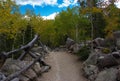 Hiking Trail in Rocky Mountain National Park Royalty Free Stock Photo