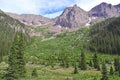 Hiking Trail into the Rocky Mountains, USA Royalty Free Stock Photo