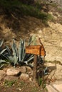 Hiking trail sign Royalty Free Stock Photo