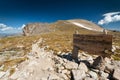 Hiking Trail Sign on the Great Divide Royalty Free Stock Photo