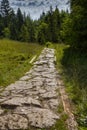 Hiking trail in the Tatra Mountains Royalty Free Stock Photo