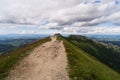 Hiking trail in the Tatra mountains in Zakopane in summer. The road to the rock Gievont Royalty Free Stock Photo