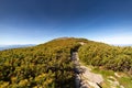 Hiking trail to Babia Gora mountain