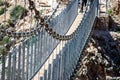 Hiking trail to Colgante bridge (Puente Colgante El Saltillo) over Almanchares river