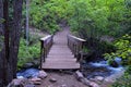 Hiking Trail to Lake Blanche forest and mountain. Wasatch Front Rocky Mountains, Twin Peaks Wilderness, Wasatch National Forest