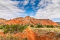 Hiking trail to the lighthouse rock Royalty Free Stock Photo