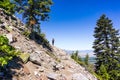 Hiking trail to the top of Black Butte, close to Shasta Mountain, Siskiyou County, Northern California Royalty Free Stock Photo