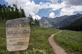 Colorado Rocky Mountains Summer Hiking Trail Royalty Free Stock Photo