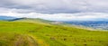 Hiking trail through the verdant hills of south San Francisco bay area, San Jose, California Royalty Free Stock Photo