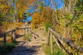 Hiking trail village Vitt near Kap Arkona, Ruegen in Germany