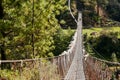Hiking trail on the way at Langtang National Park. Royalty Free Stock Photo