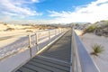 Hiking Trail Through The White Sands Of New Mexico Royalty Free Stock Photo