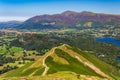 Hiking trails and rural mountain scenery in the Lake District Royalty Free Stock Photo