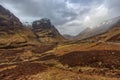 Hiking trails in West Highlands of Scotland, UK