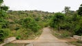 Hiking or trekking route to Avalabetta peak located in Chikaballapur with natural hilly greenery