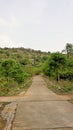 Hiking or trekking route to Avalabetta peak located in Chikaballapur with natural hilly greenery