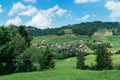 Hiking trip in Gais, a town in the swiss alps Royalty Free Stock Photo