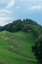 Hiking trip in Gais, a town in the swiss alps Royalty Free Stock Photo