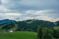 Hiking trip in Gais, a town in the swiss alps Royalty Free Stock Photo