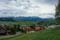 Hiking trip in Gais, a town in the swiss alps Royalty Free Stock Photo