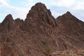 Hiking in twilight near Eilat in South Israel