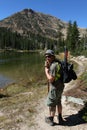 Hiking in the Uinta mountains Royalty Free Stock Photo