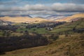 Hiking the Wainwright Outlying Fells in the Lake District From windermere Royalty Free Stock Photo