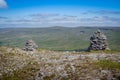 Hiking on Wild Boar Fell and Swarth Fell in the Yorkshire Dales Royalty Free Stock Photo