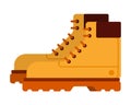 Travel boots vector flat isolated