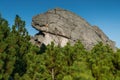 Karkonosze Mountain national park in Poland. Rock formation