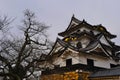 Hikone Castle Keep (Hikone Jo) Royalty Free Stock Photo