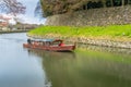 Hikone moat boat Royalty Free Stock Photo