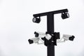 Hikvision video surveillance cameras on pole