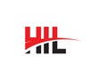 HIL Letter Initial Logo Design Vector Illustration