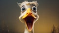 Hilarious Goose With Astonishing Expressions - Rendered In Cinema4d