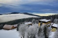 Hill, Arber (Germany), Cloudes and trees, winter landscape in ÃÂ umava in ÃÂ½eleznÃÂ¡ Ruda, czech republic