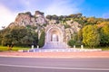 Hill carved Monument aux morts de Rauba-Capeu in Nice