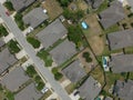 Hill Country, Texas Neighborhood Suburban Area Homes from Directly Overhead