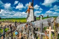 Hill of crosses, Kryziu Kalnas, Lithuania Royalty Free Stock Photo